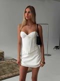 Loryn Sweetheart Corset Mini Dress White