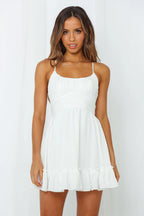 CloudSoft White Relaxed-Fit Versatile Summer Dress