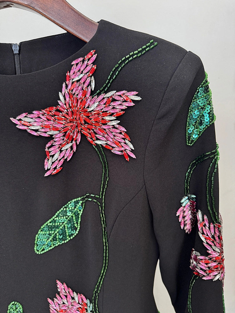 Luxury Mermaid Sequin Evening Gown with Sweetheart Neckline