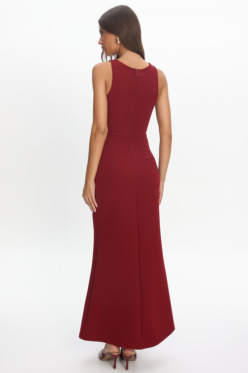 Antwerp Cut-Out Bust Maxi Dress Plum