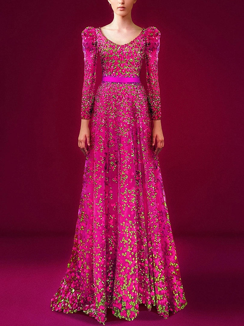 Matte Black Off-Shoulder A-Line Evening Gown with Beaded Bodice