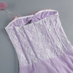 Floor-Length Satin Evening Gown | Sweetheart Neckline & Beaded Details