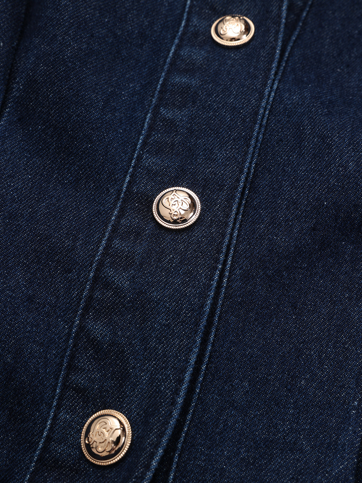 Belted Button-Front Denim Shirt Dress