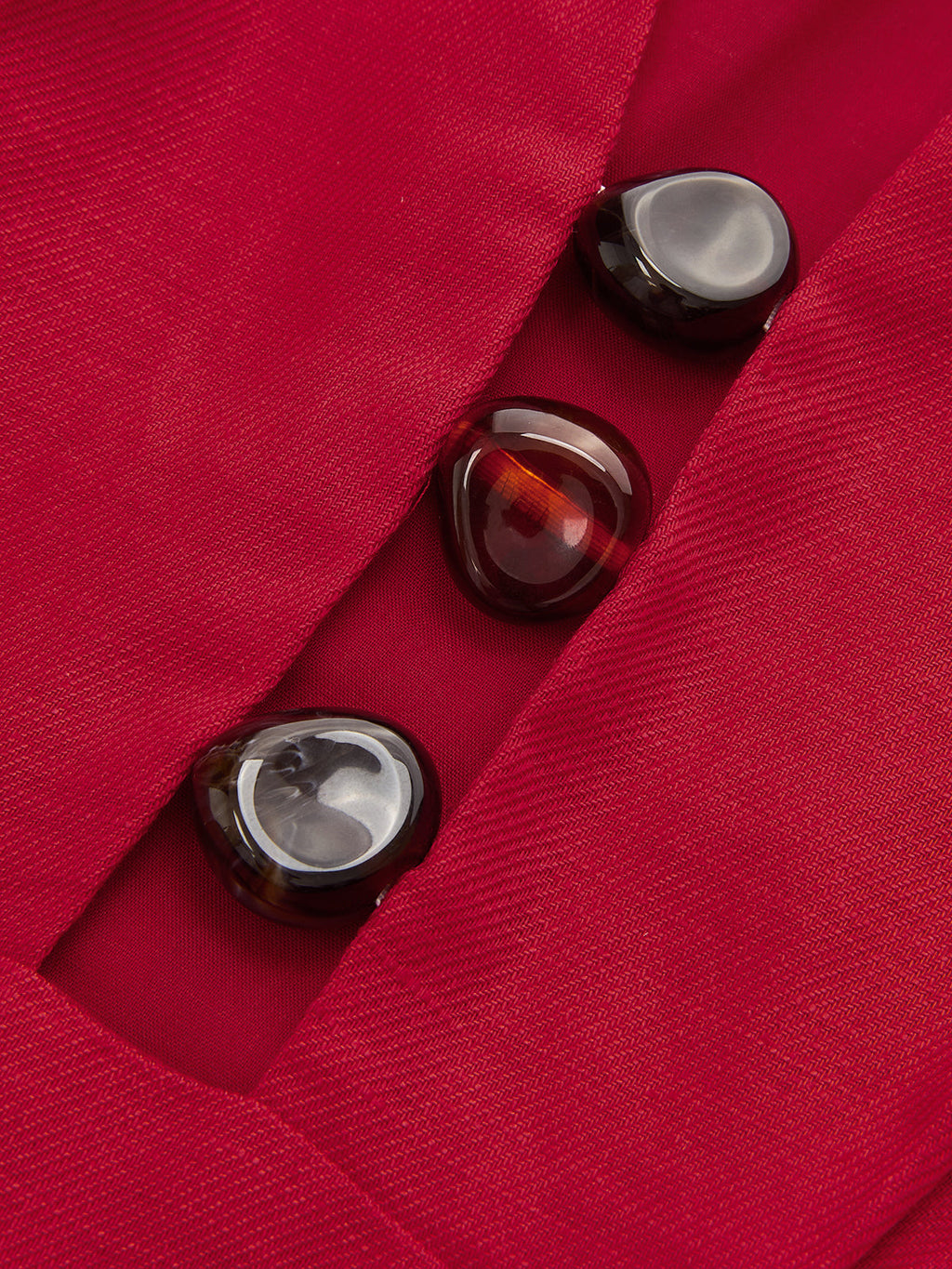 Linen Blend V Neck Embellished Mini Dress