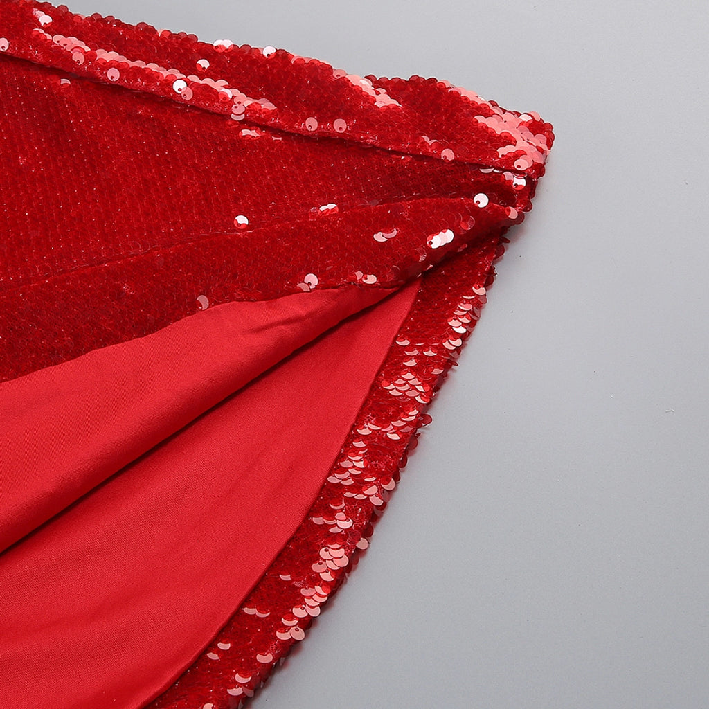 Royal Blue Satin A-Line Evening Gown with Beaded Detailing