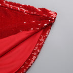 Royal Blue Satin A-Line Evening Gown with Beaded Detailing