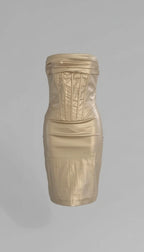 Elegant A-line Satin Evening Gown with Sequin Embellishments & V-Neck