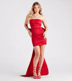 Lucy Taffeta Bow Mini Party Dress