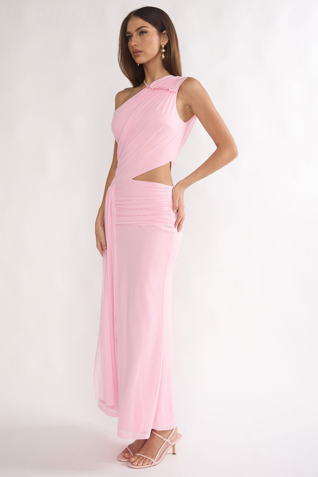 Out Loud Cut-Out Drape Maxi Dress Cheek