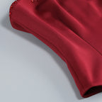 Black Mermaid Evening Gown with Crystal Embellishments